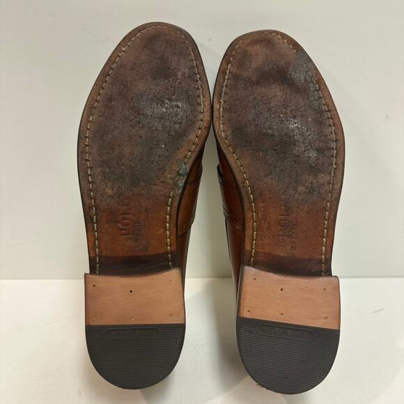 NEW HEELS Polo Ralph Lauren x Rancourt & Co. Brogue Kiltie Loafer Brown USA 9.5 - Picture 2 of 14